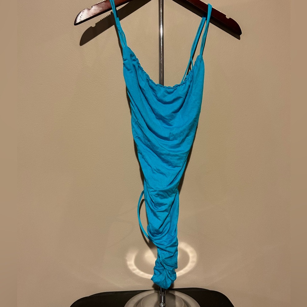 Blue strappy bodysuit nwot